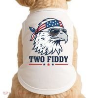 Two Fiddy American Eagle 250th Anniversary 250 Years Doggie Tank thumb 0
