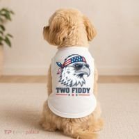 Two Fiddy American Eagle 250th Anniversary 250 Years Doggie Tank thumb 2