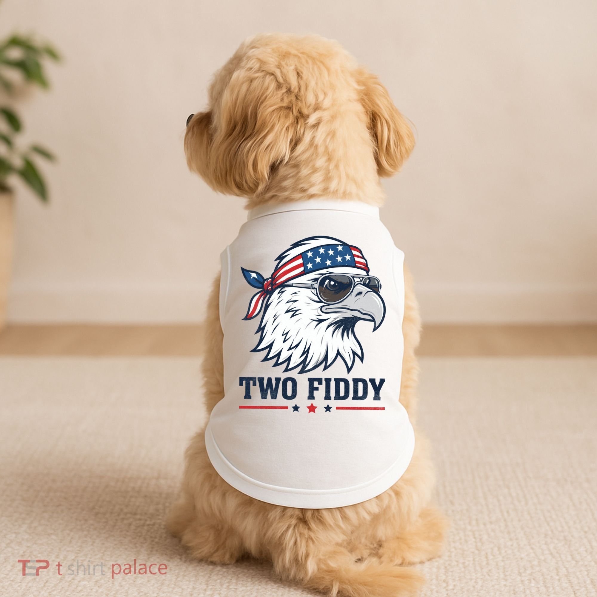 Two Fiddy American Eagle 250th Anniversary 250 Years Doggie Tank