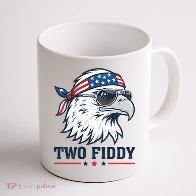Two Fiddy American Eagle 250th Anniversary 250 Years Coffee Mug back