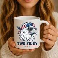Two Fiddy American Eagle 250th Anniversary 250 Years Coffee Mug thumb 3