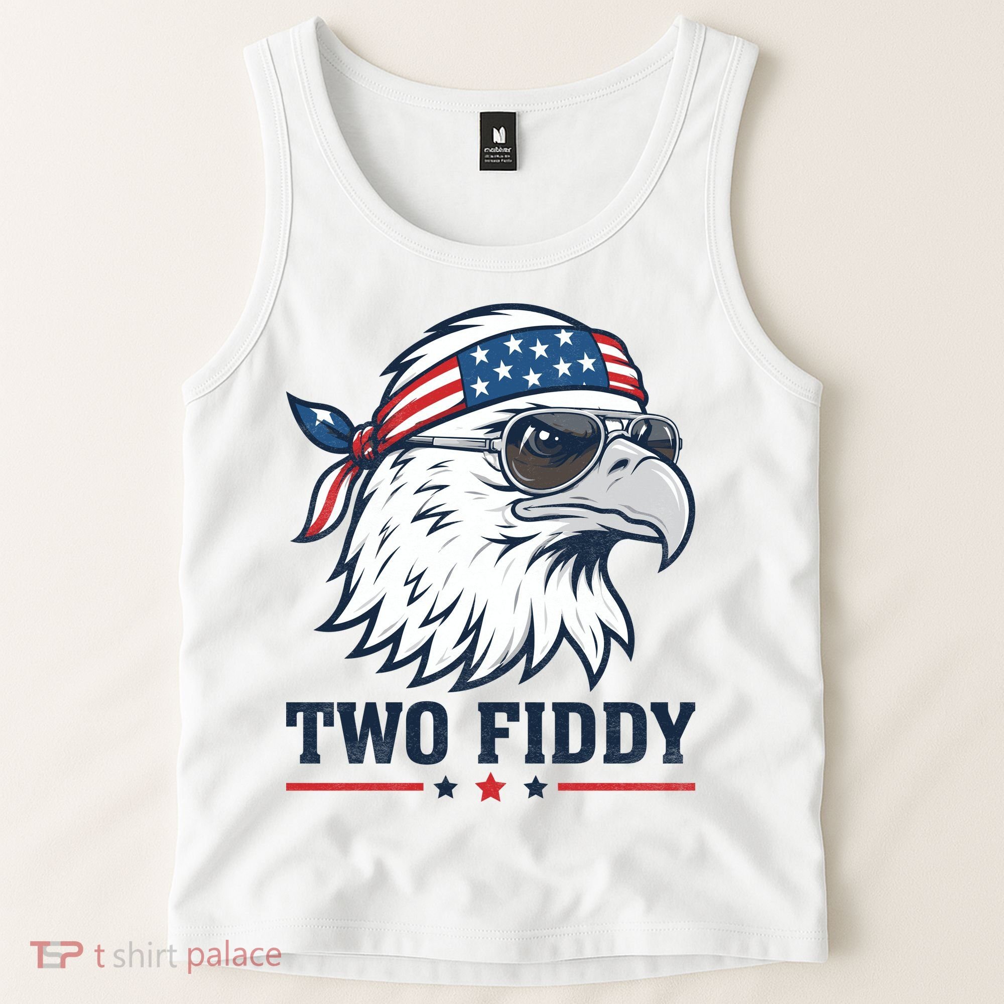 Two Fiddy American Eagle 250th Anniversary 250 Years Tank Top