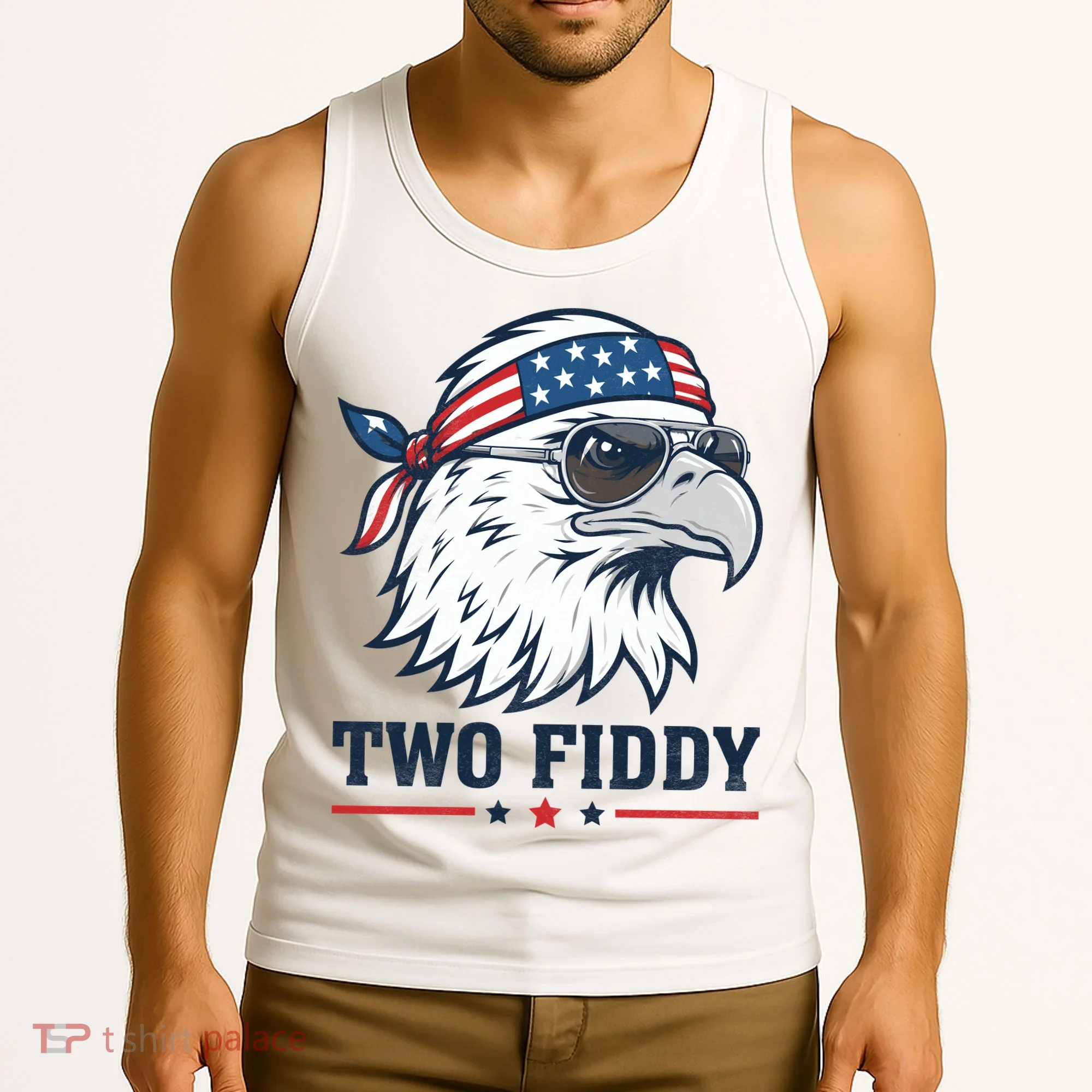 Two Fiddy American Eagle 250th Anniversary 250 Years Tank Top