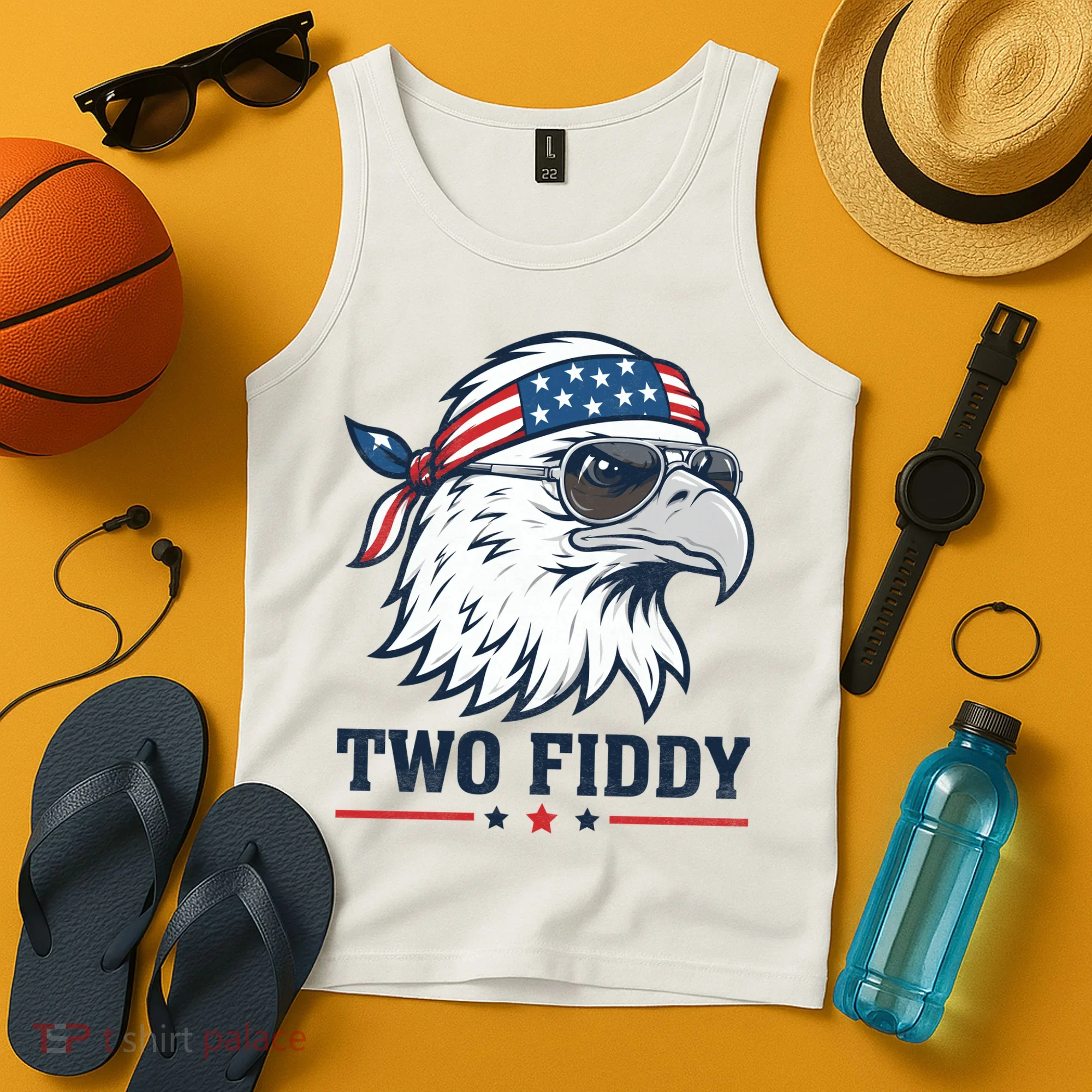 Two Fiddy American Eagle 250th Anniversary 250 Years Tank Top