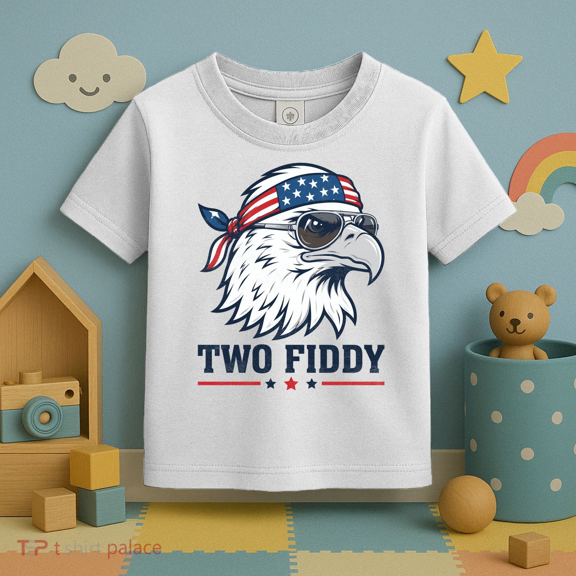 Two Fiddy American Eagle 250th Anniversary 250 Years Toddler T-Shirt