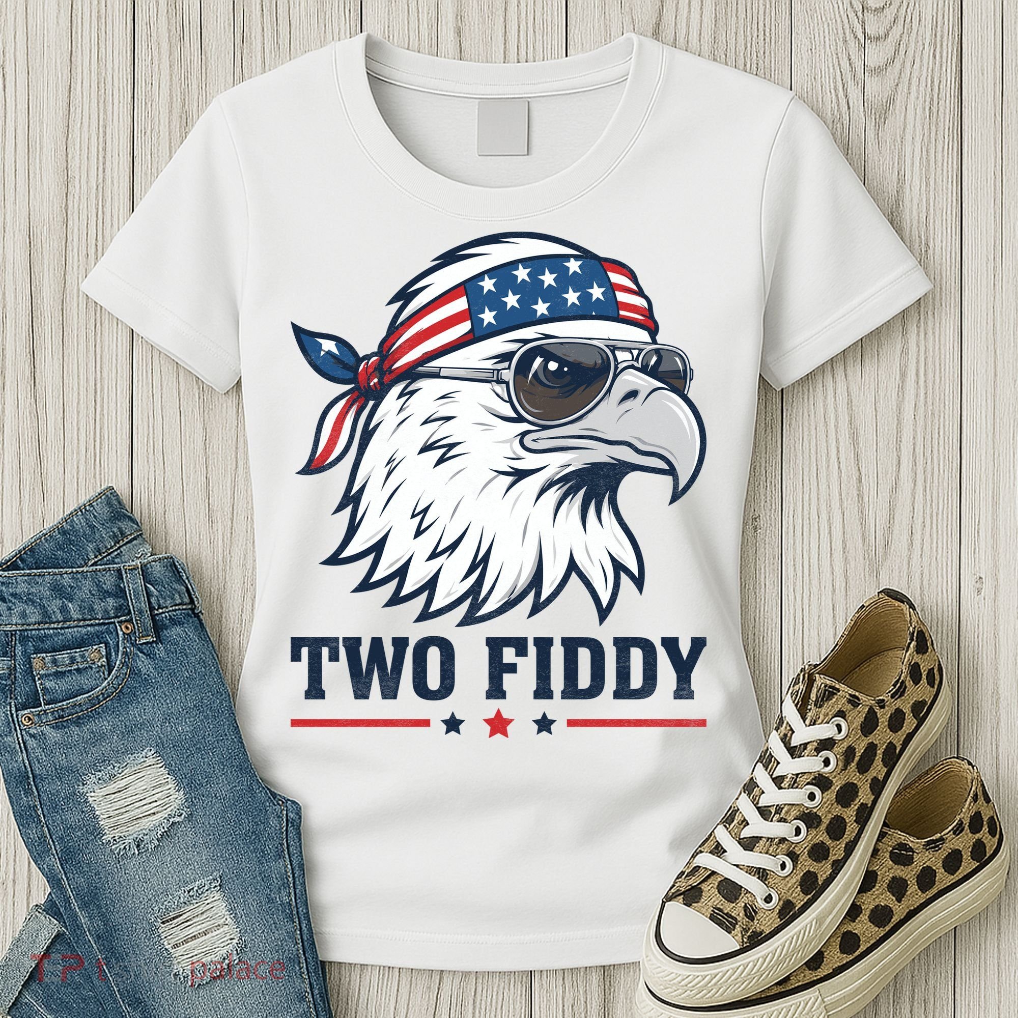 Two Fiddy American Eagle 250th Anniversary 250 Years Women's T-Shirt