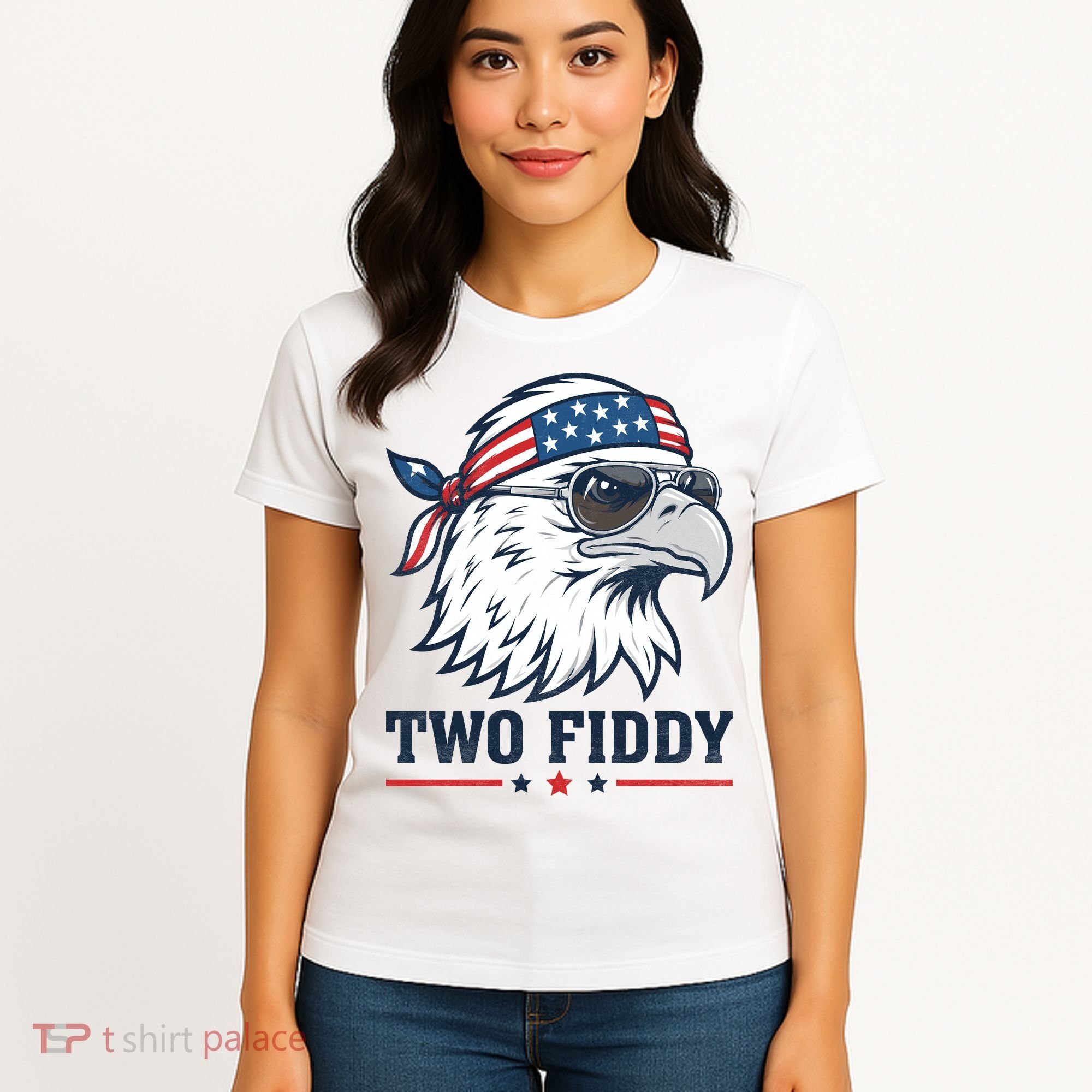Two Fiddy American Eagle 250th Anniversary 250 Years Women's T-Shirt