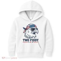 Two Fiddy American Eagle 250th Anniversary 250 Years Kids Hoodie thumb 0