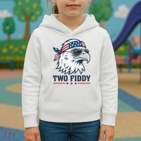Two Fiddy American Eagle 250th Anniversary 250 Years Kids Hoodie thumb 3