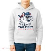 Two Fiddy American Eagle 250th Anniversary 250 Years Kids Hoodie thumb 4