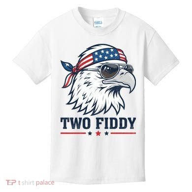 Two Fiddy American Eagle 250th Anniversary 250 Years Kids T-Shirt