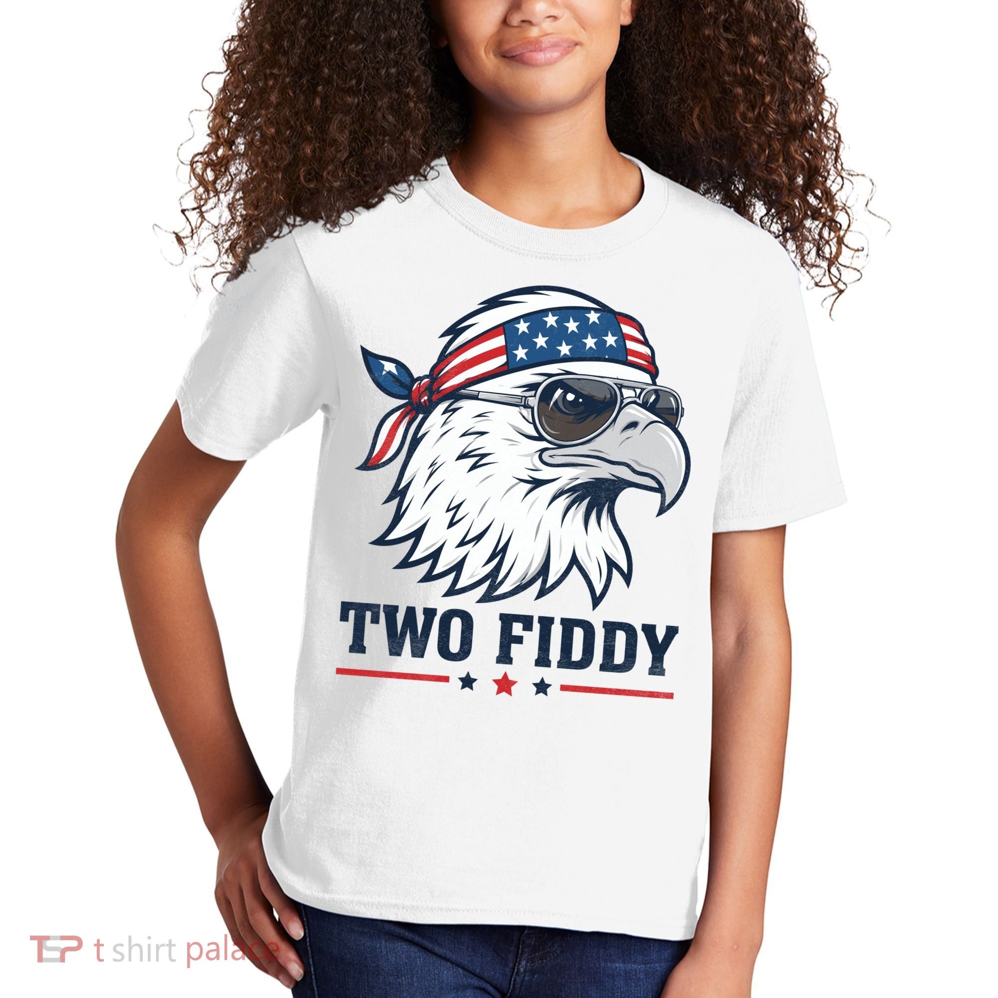 Two Fiddy American Eagle 250th Anniversary 250 Years Kids T-Shirt