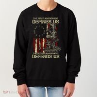 The First Amendment Defines Us American Flag Women's Sweatshirt thumb 0