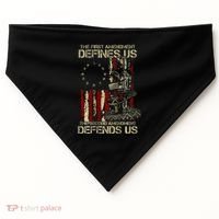 The First Amendment Defines Us American Flag USA-Made Doggie Bandana thumb 0
