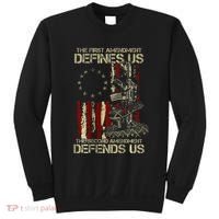 The First Amendment Defines Us American Flag Sweatshirt thumb 0