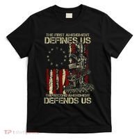 The First Amendment Defines Us American Flag T-Shirt thumb 0