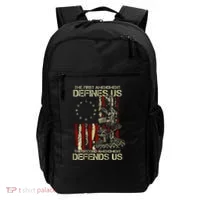 The First Amendment Defines Us American Flag Backpack thumb 0