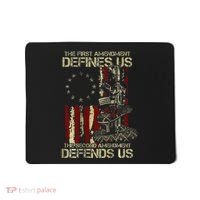 The First Amendment Defines Us American Flag Mousepad thumb 0