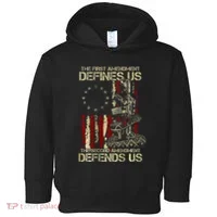 The First Amendment Defines Us American Flag Toddler Hoodie thumb 0