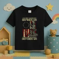 The First Amendment Defines Us American Flag Toddler T-Shirt thumb 3