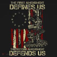 The First Amendment Defines Us American Flag Kids Long Sleeve Shirt thumb 2