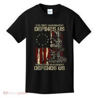 The First Amendment Defines Us American Flag Kids T-Shirt thumb 0