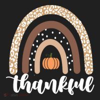 Thankful Fall Autumn Pumpkin Rainbow Hat thumb 2