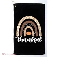 Thankful Fall Autumn Pumpkin Rainbow Golf Towel thumb 0