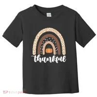 Thankful Fall Autumn Pumpkin Rainbow Toddler T-Shirt thumb 0