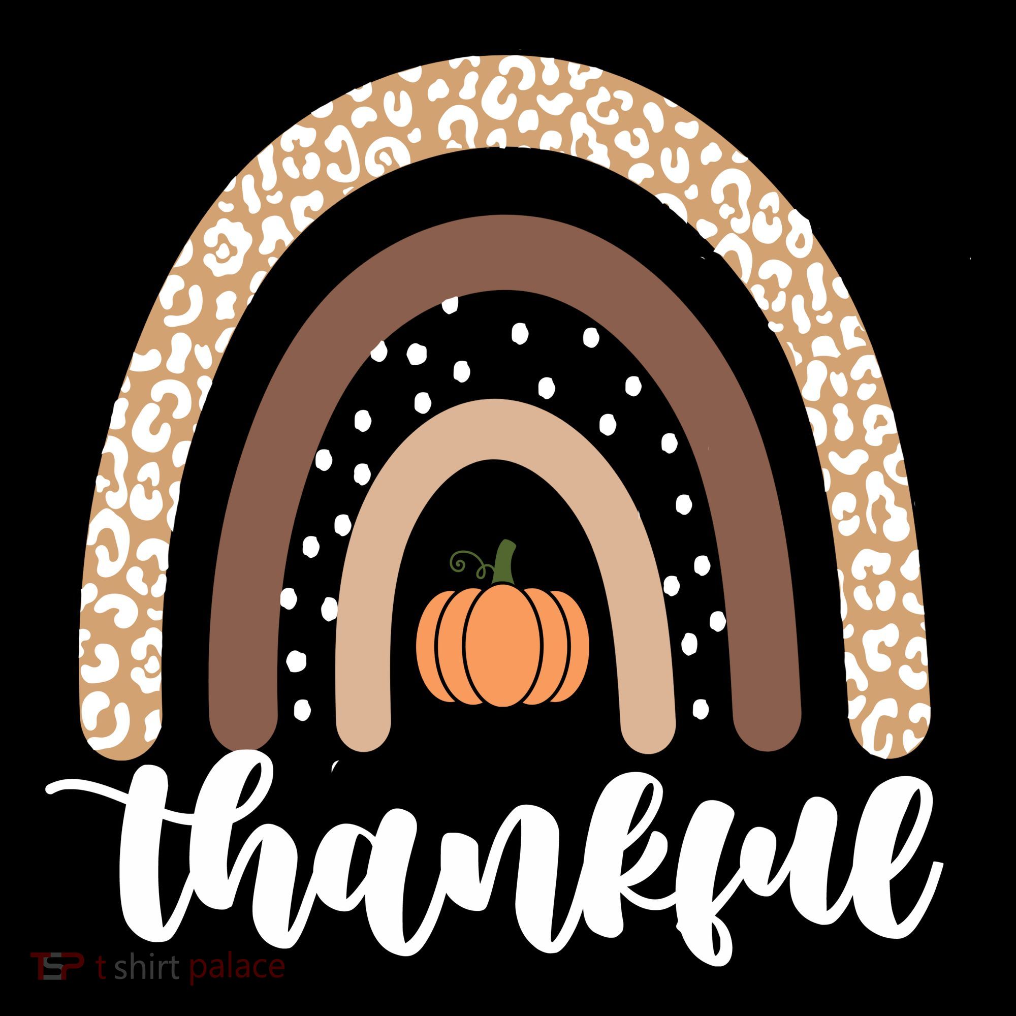 Thankful Fall Autumn Pumpkin Rainbow Visor
