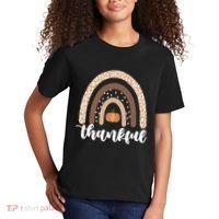Thankful Fall Autumn Pumpkin Rainbow Kids T-Shirt thumb 2