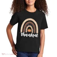 Thankful Fall Autumn Pumpkin Rainbow Kids T-Shirt thumb 2