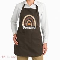 Thankful Fall Autumn Pumpkin Rainbow Apron thumb 2