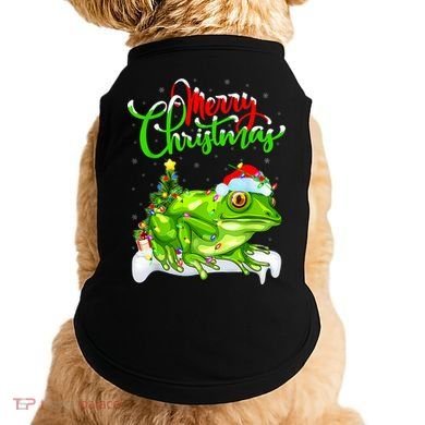 Tree Frog Animal Lover Xmas Lighting Tree Frog Christmas Doggie Tank