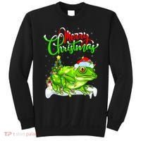 Tree Frog Animal Lover Xmas Lighting Tree Frog Christmas Sweatshirt thumb 0