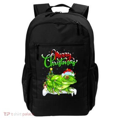Tree Frog Animal Lover Xmas Lighting Tree Frog Christmas Backpack