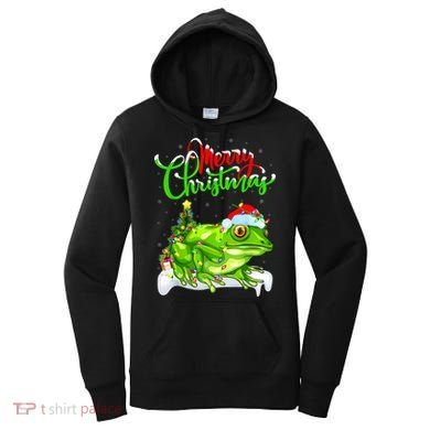 Tree Frog Animal Lover Xmas Lighting Tree Frog Christmas Women's Hoodie