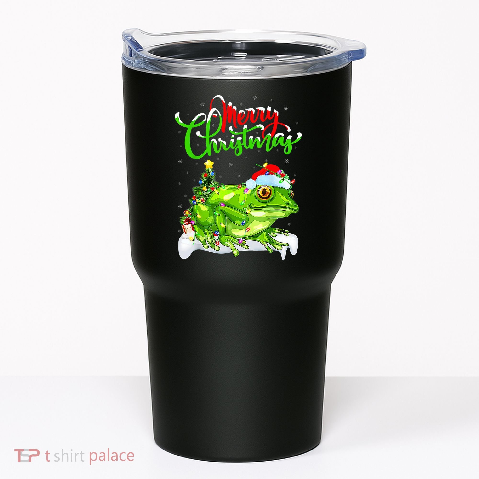 Tree Frog Animal Lover Xmas Lighting Tree Frog Christmas Tumbler