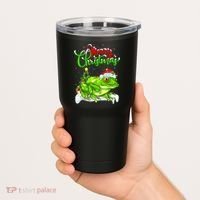Tree Frog Animal Lover Xmas Lighting Tree Frog Christmas Tumbler thumb 2