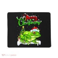 Tree Frog Animal Lover Xmas Lighting Tree Frog Christmas Mousepad thumb 0