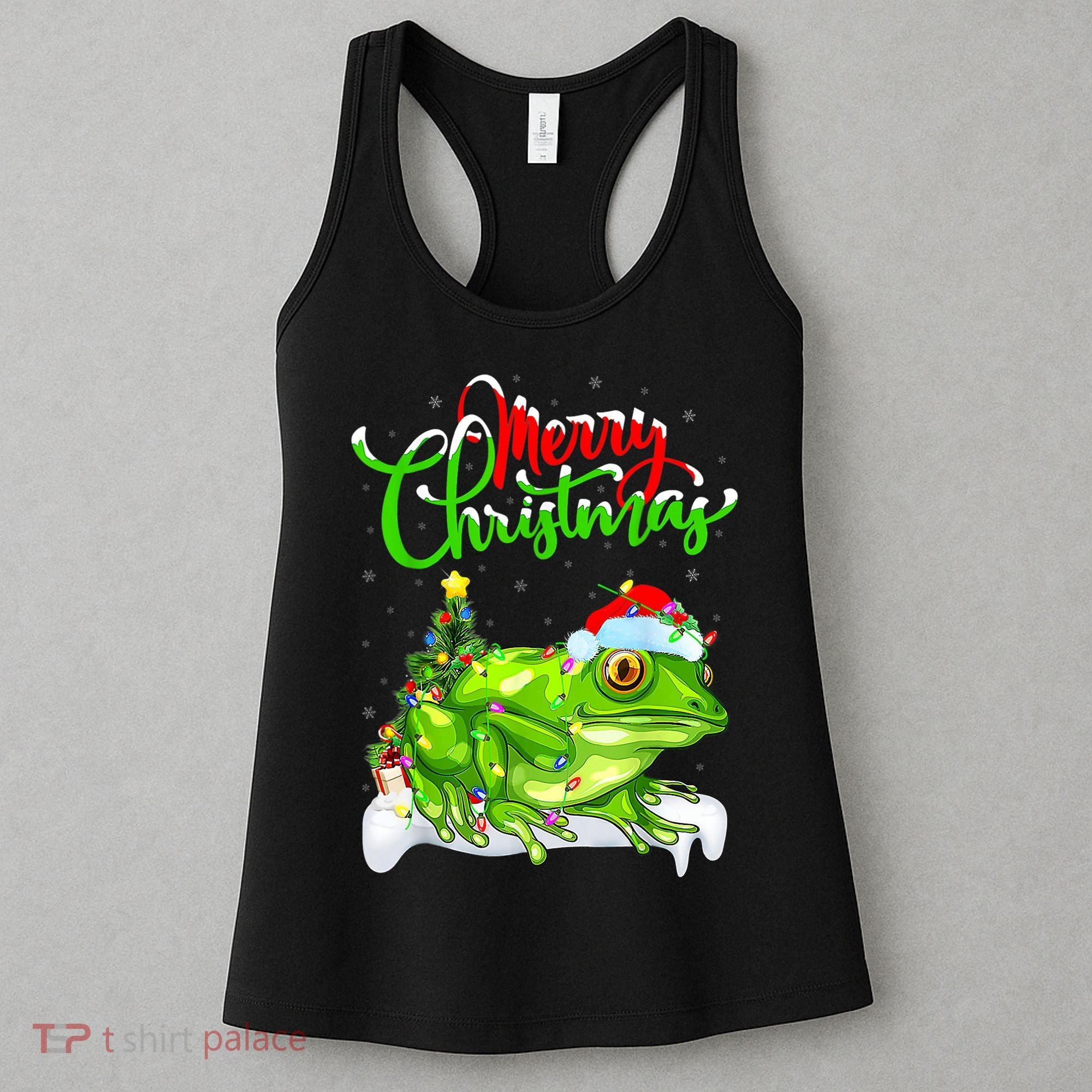 Tree Frog Animal Lover Xmas Lighting Tree Frog Christmas Women's Tank Top