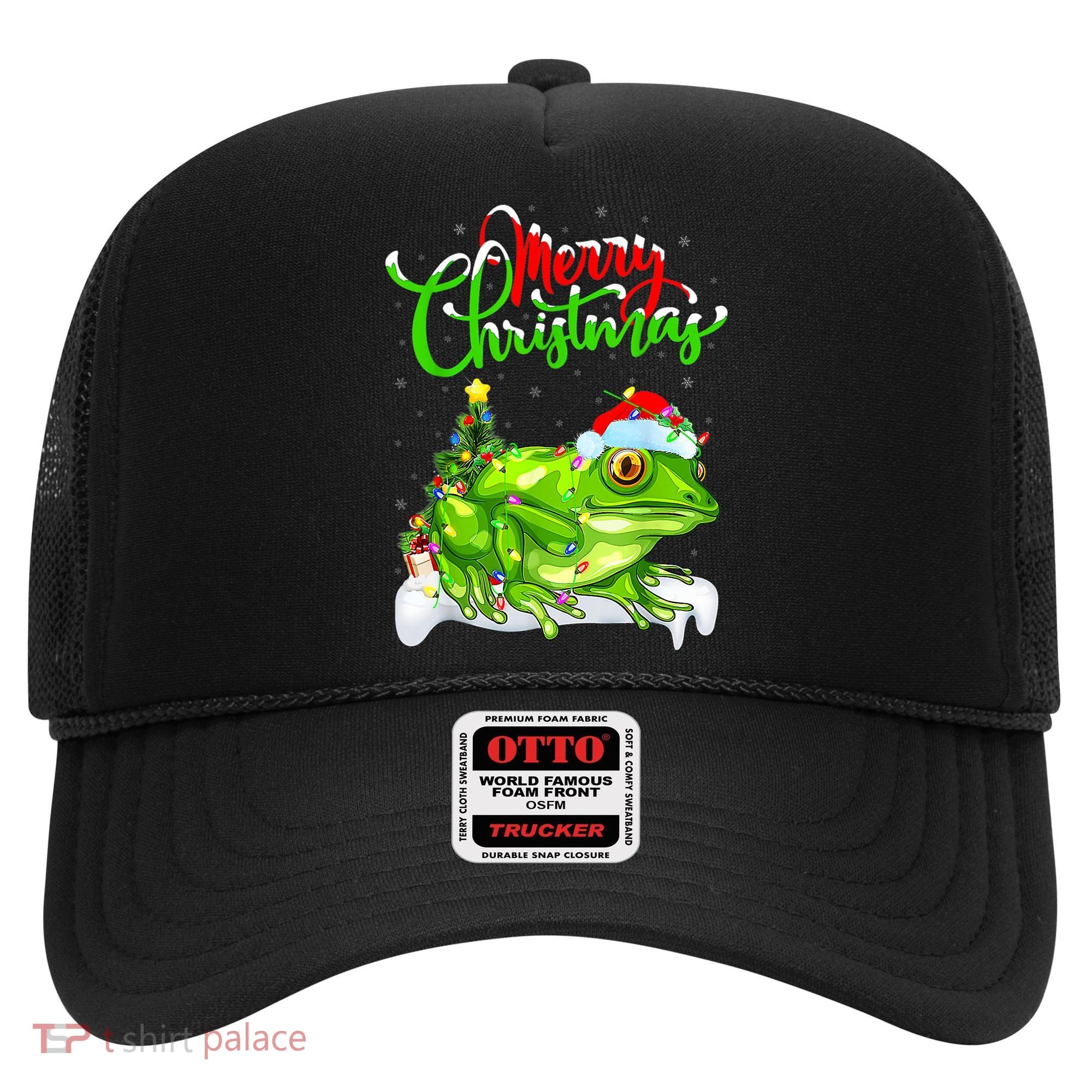 Tree Frog Animal Lover Xmas Lighting Tree Frog Christmas Hat
