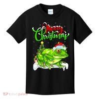 Tree Frog Animal Lover Xmas Lighting Tree Frog Christmas Kids T-Shirt thumb 0