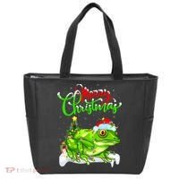 Tree Frog Animal Lover Xmas Lighting Tree Frog Christmas Tote Bag thumb 0