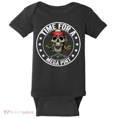 Time For A Mega Pint Baby Bodysuit