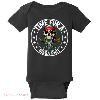 Time For A Mega Pint Baby Bodysuit