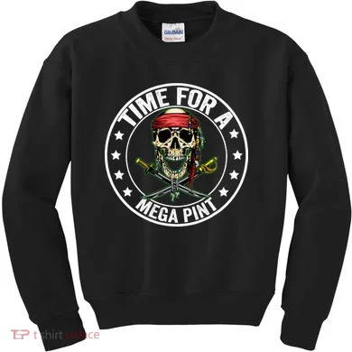 Time For A Mega Pint Kids Sweatshirt