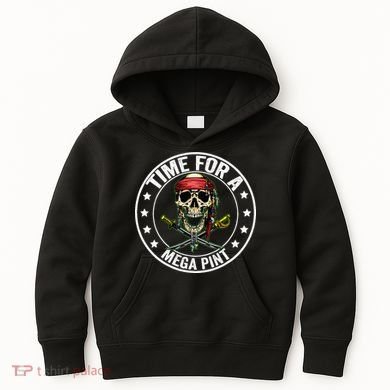 Time For A Mega Pint Kids Hoodie
