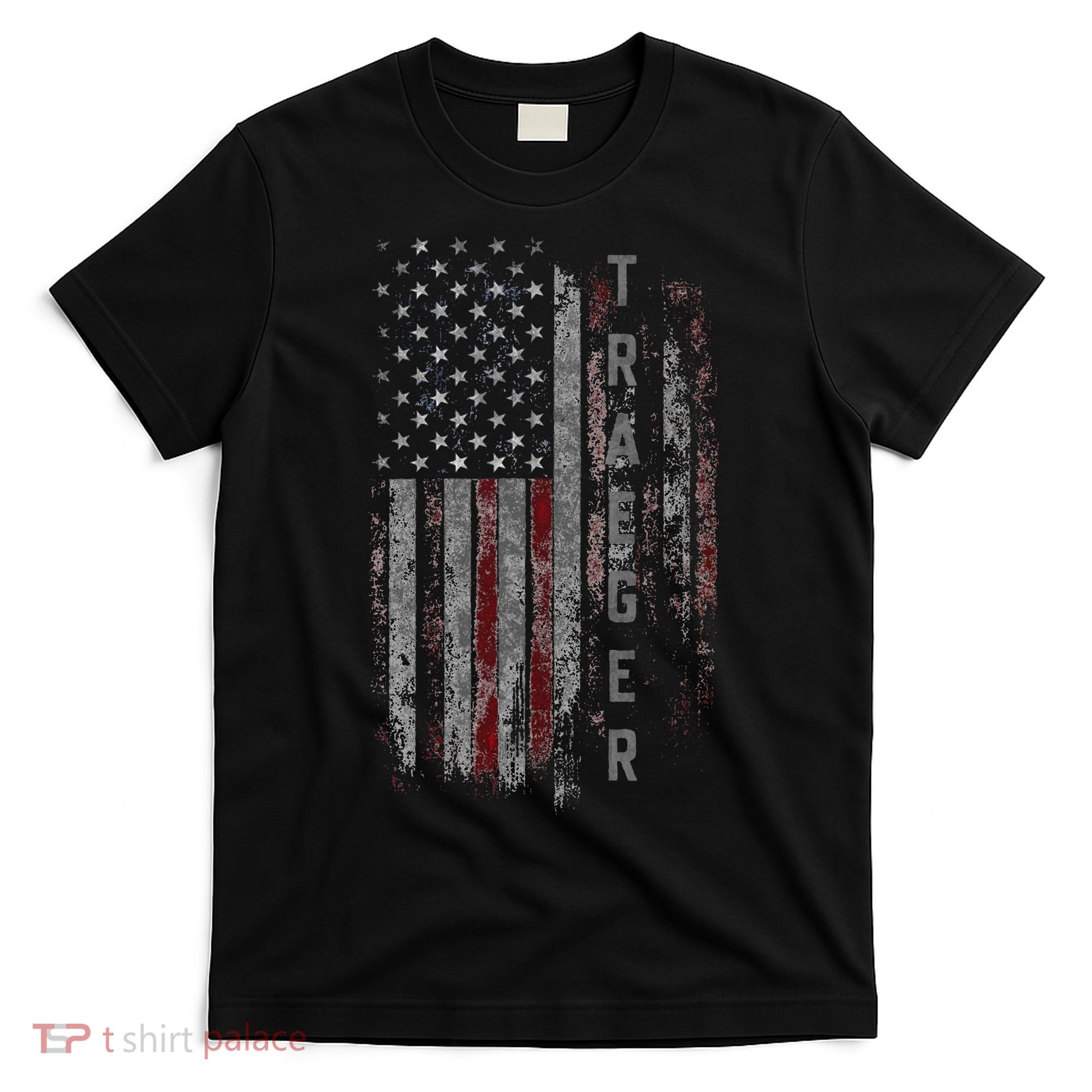 Traeger Family American Flag T-Shirt