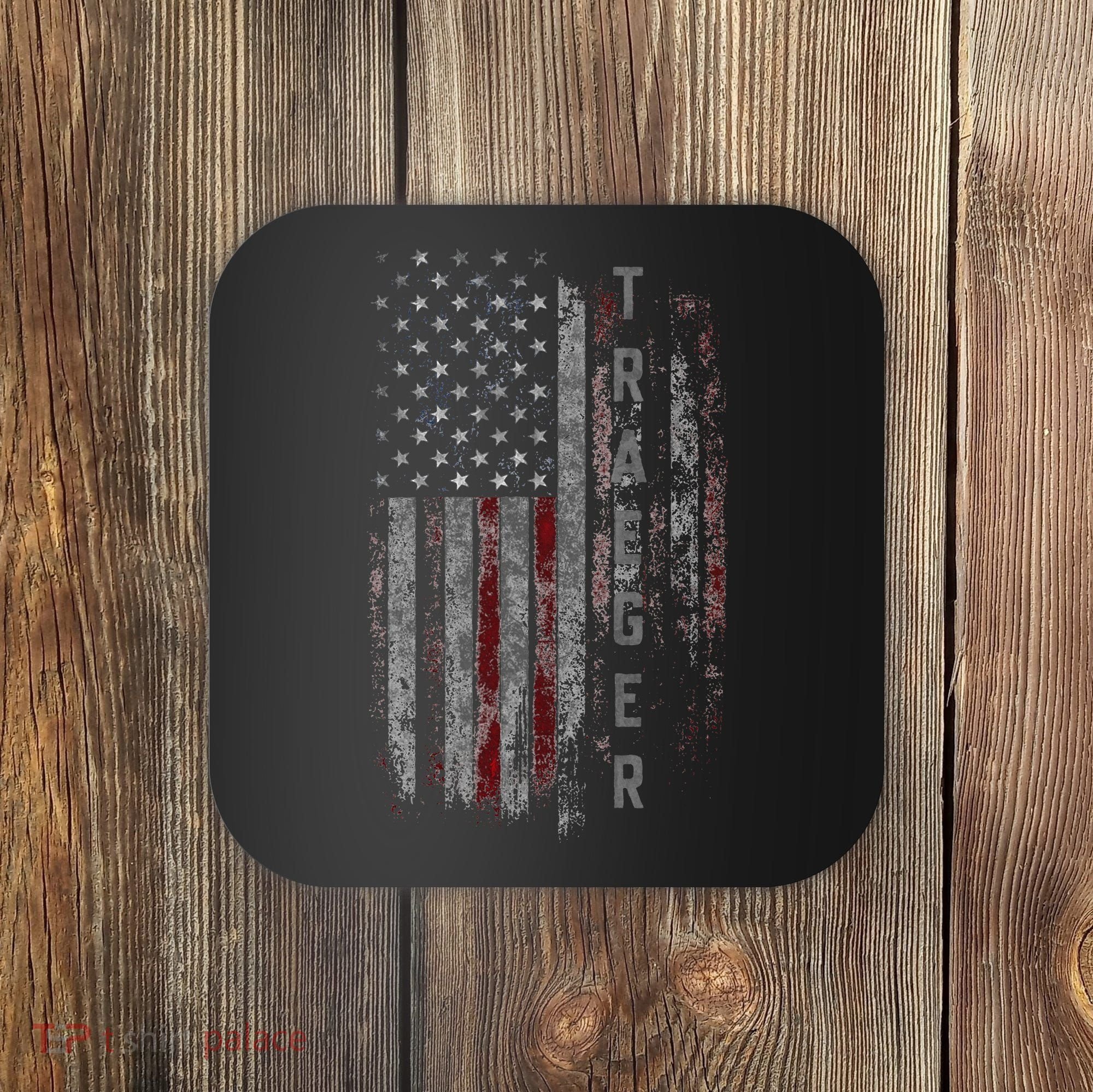 Traeger Family American Flag Coaster